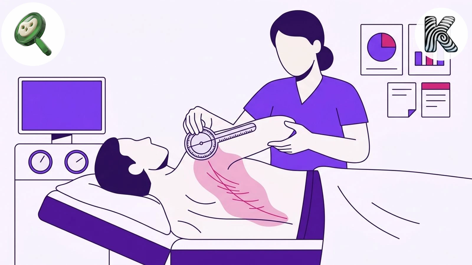 Bilan articulaire du brûlé : mesurer la rétraction en tendant la cicatrice